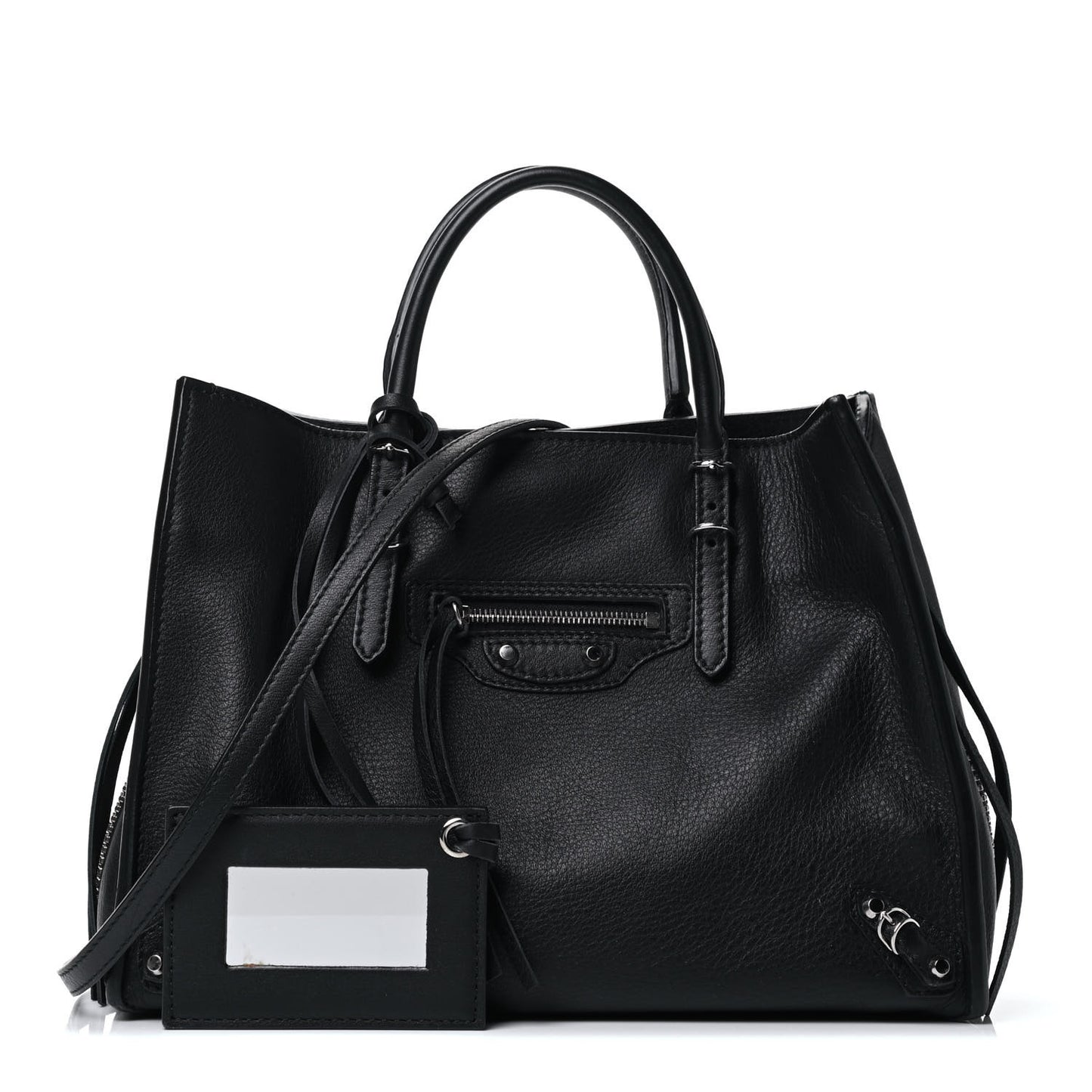 Veau Papier A6 Zip Around Tote Black