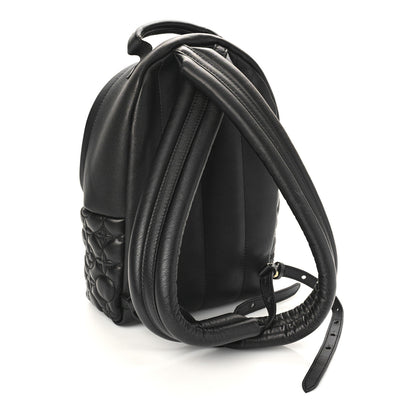 Louis Vuitton Lambskin Flower Quilted Palm Springs Backpack PM Black 3 of 8
