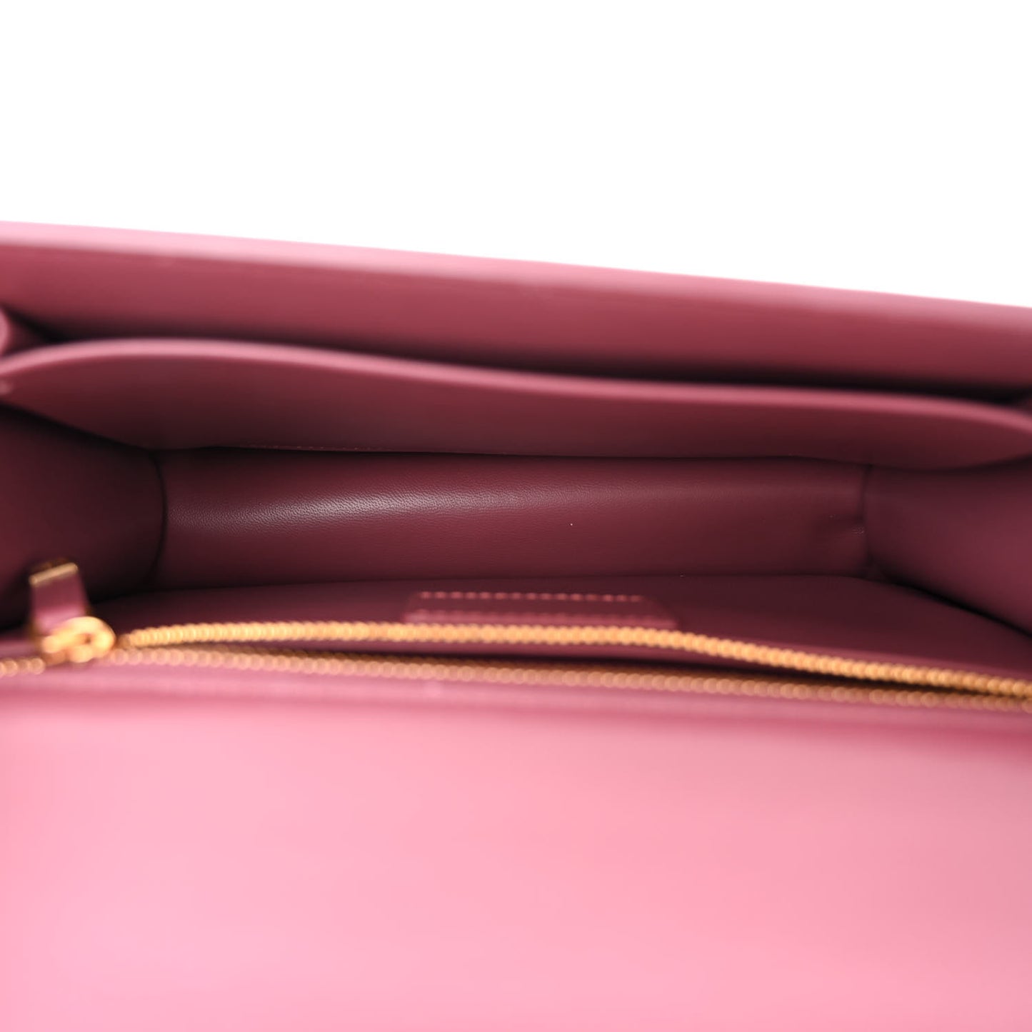 Grained Calfskin 30 Montaigne Flap Bag Dark Pink