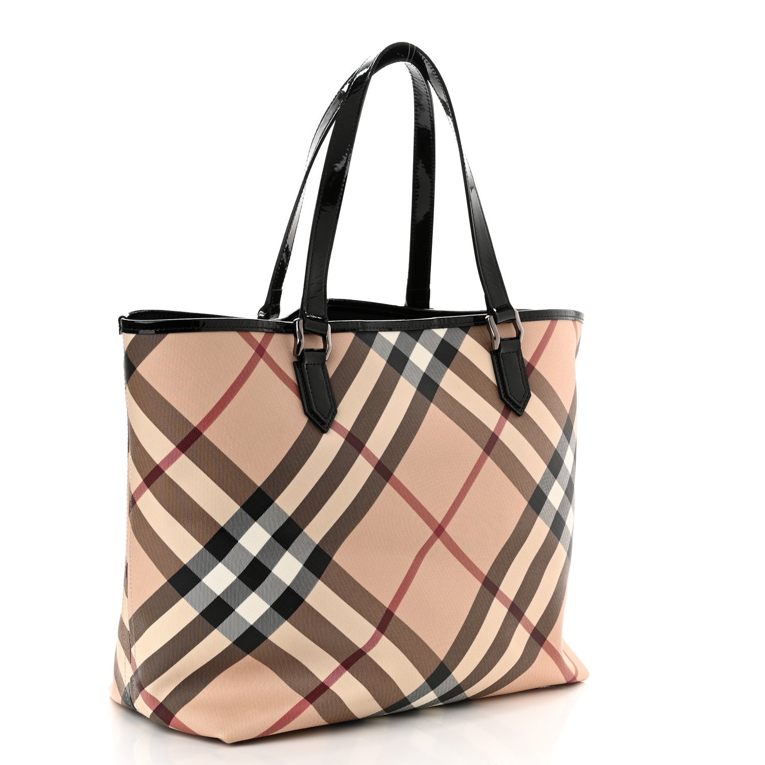 Burberry Supernova Check Large Nickie Tote Black 3 of 11