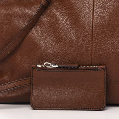 Prada Vitello Daino Buckle Shoulder Bag Tabacco 10 of 11