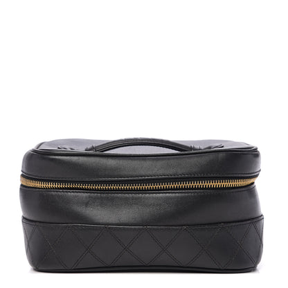 Chanel Lambskin Vanity Cosmetic Case Black 1 of 10