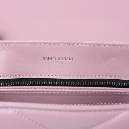 Saint Laurent Calfskin Y Quilted Monogram Toy Loulou Crossbody Bag Tender Pink 7 of 11