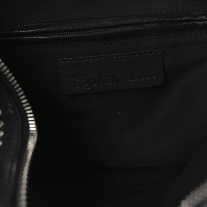 Alexander McQueen Calfskin Studded De Manta Clutch Black 6 of 7