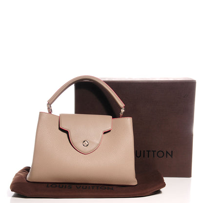 Louis Vuitton Taurillon Capucines MM Galet Litchi 5 of 8