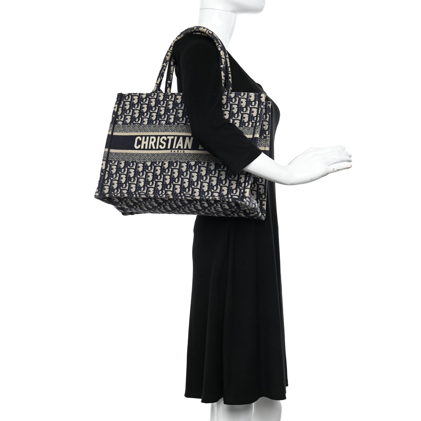 Oblique Medium Book Tote Blue Multicolor