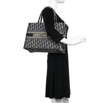 Christian Dior Oblique Medium Book Tote Blue Multicolor 2 of 11