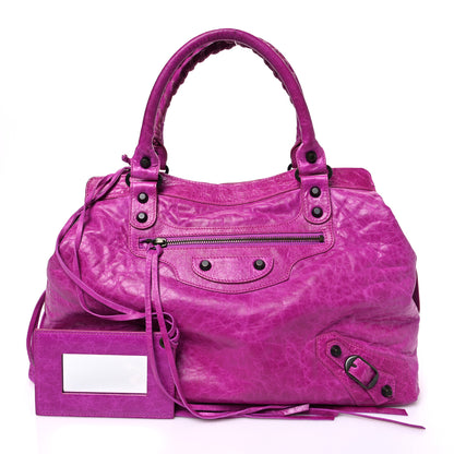 Balenciaga Agneau Classic Hardware Step Magenta 3 of 11
