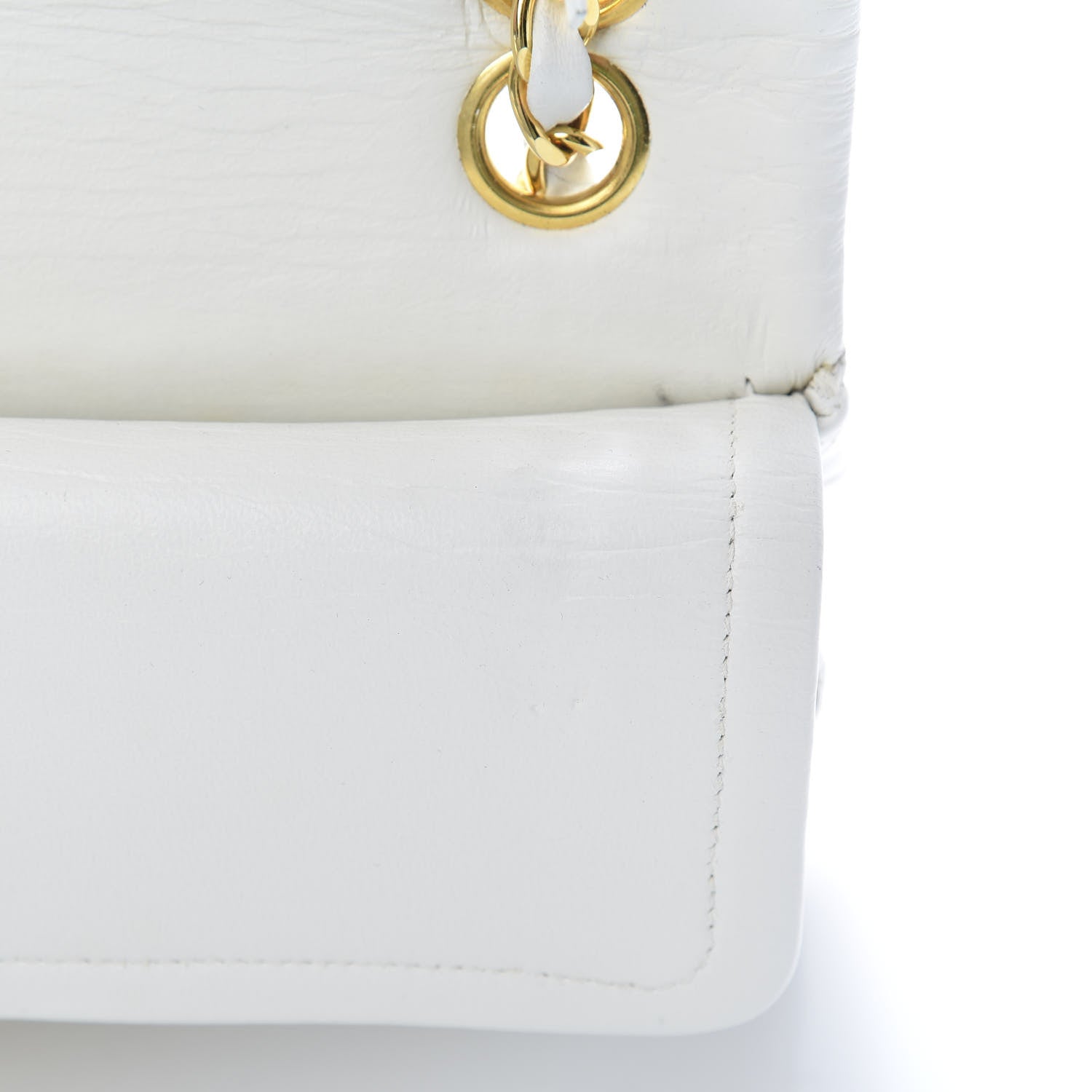 Chanel Lambskin Quilted Small Double Flap White 12 of 15
