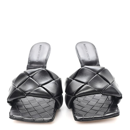 Bottega Veneta Nappa Maxi Intrecciato Lido Mule Sandals 37 Black 3 of 8