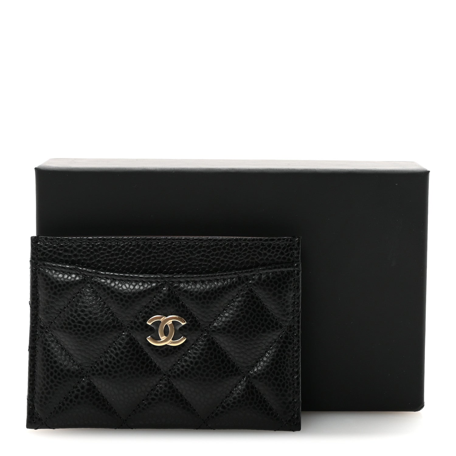 Chanel Caviar Quilted Card Holder Black 9 of 9