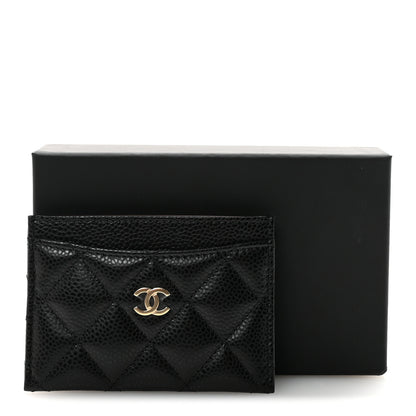 Chanel Caviar Quilted Card Holder Black 9 of 9