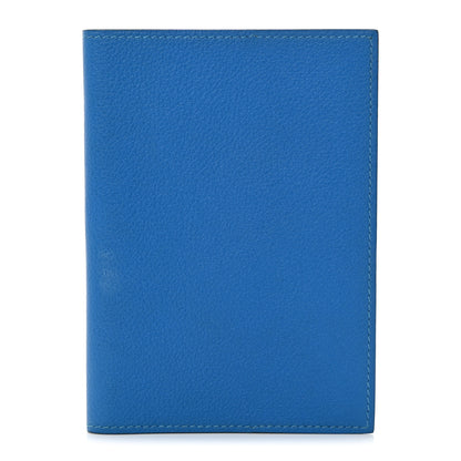 Hermes Evercolor MC2 Magellan Passport Holder Bleu Hydra 1 of 7