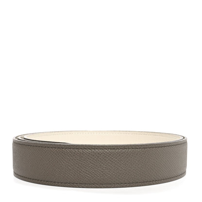 Hermes Epsom 32mm Belt Strap 100 40 Etain Craie 2 of 5