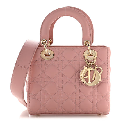 Christian Dior Lambskin Cannage Small My ABCDior Lady Dior Pink 1 of 14