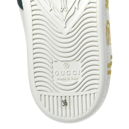 Gucci X SEGA Calfskin Ayers Web Guccy Womens Ace Sneakers 36 White 7 of 9
