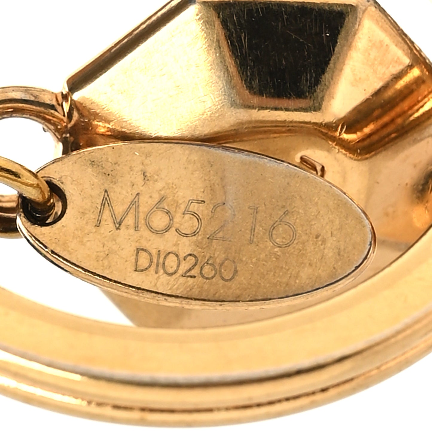 LV Facettes Bag Charm Key Holder Gold