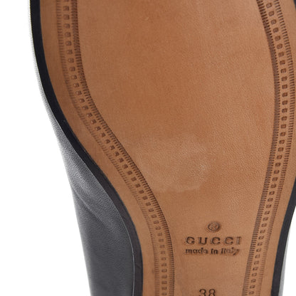 Gucci Calfskin Jordaan Loafers 38 Black 9 of 10