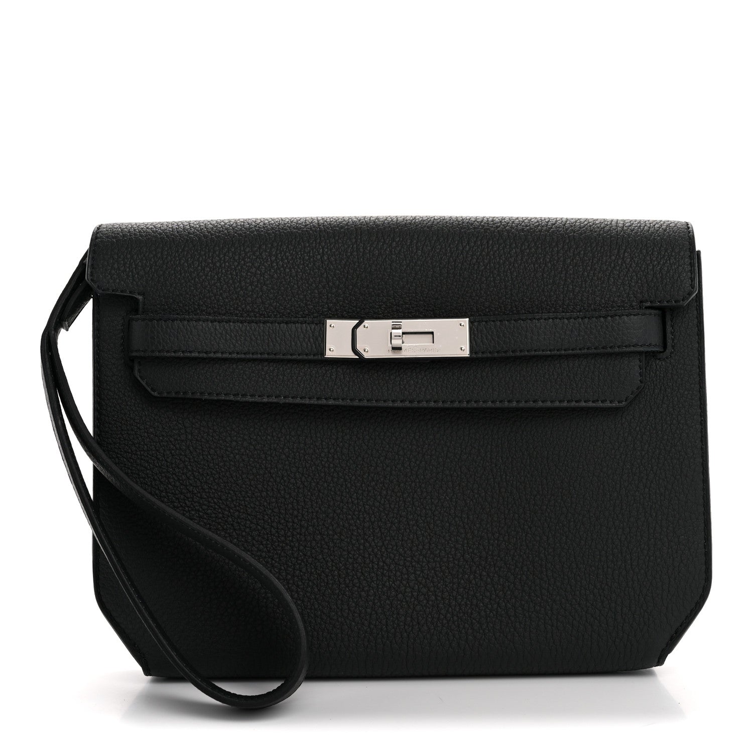 Hermes Togo Kelly Depeches 25 Pouch Black 1 of 8