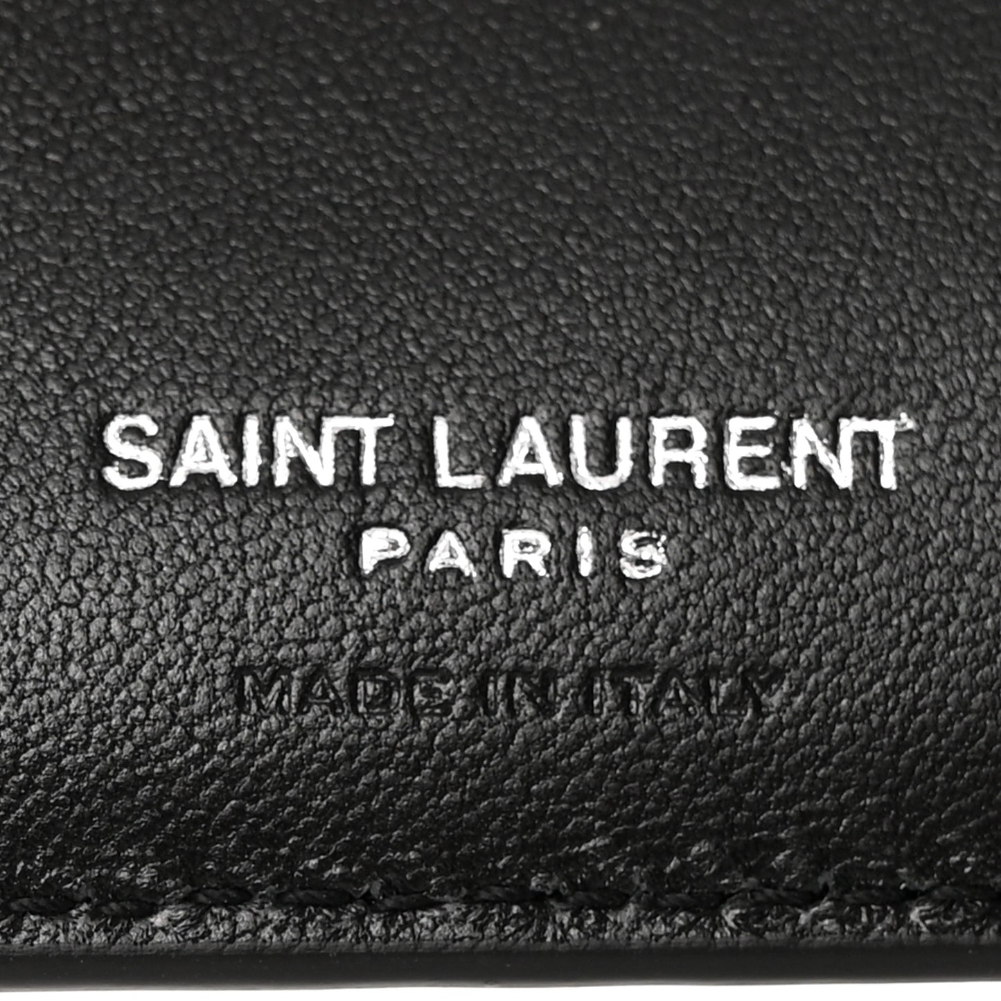 Calfskin Lambskin Snakeskin Embossed Monogram Fragments Wallet Black White