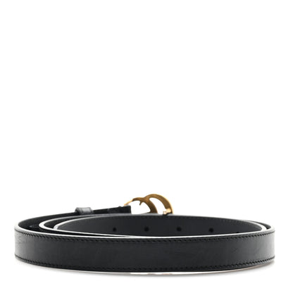 Gucci Calfskin Double G 20mm Belt 95 38 Black 2 of 5