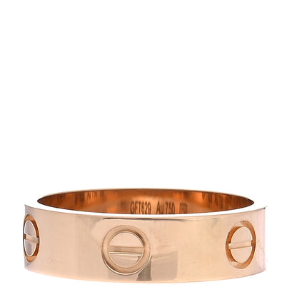 Cartier 18K Yellow Gold 5.5mm LOVE Ring 56 7.5 3 of 7