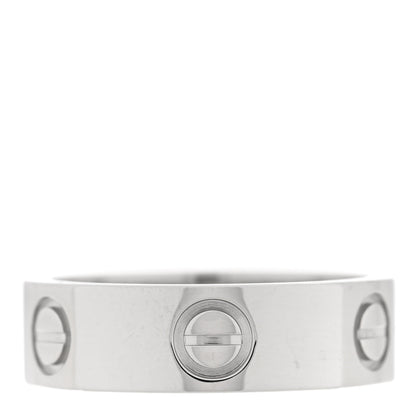 Cartier Platinum 5.5mm LOVE Ring 51 5.75 3 of 6