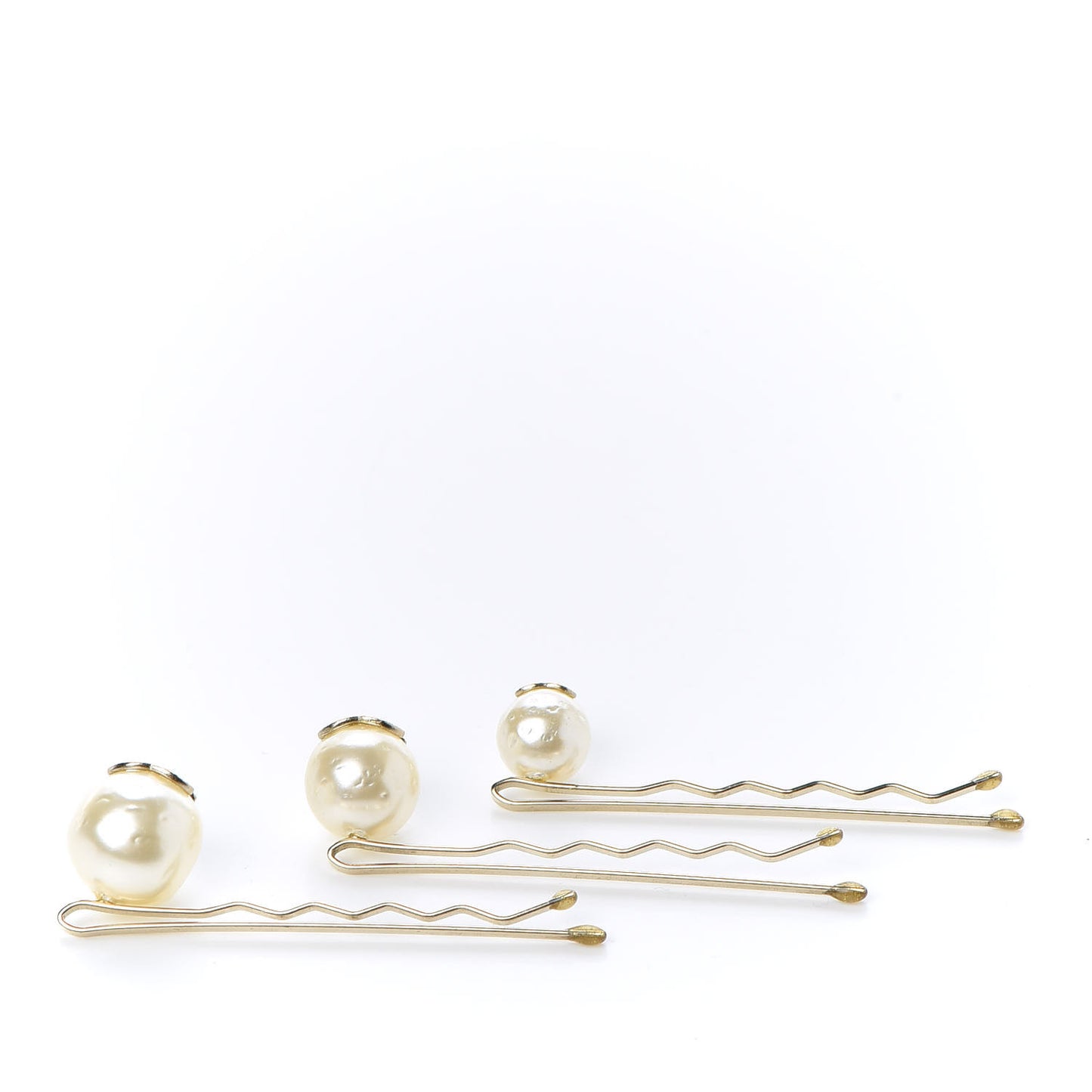Pearl CC Hair Clip Barrette Set of 3