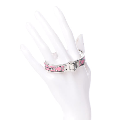 Hermes Enamel Printed Narrow Charniere Cuirs Marins Hinged Bracelet S Quadrichromie 2 of 6