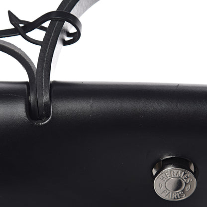 Hermes Toile H Berline Vache Hunter Herbag Zip PM 31 Black Ecru 10 of 18
