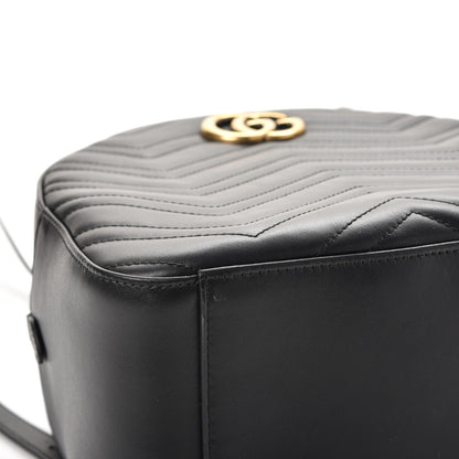 Gucci Calfskin Matelasse GG Marmont Backpack Black 8 of 9