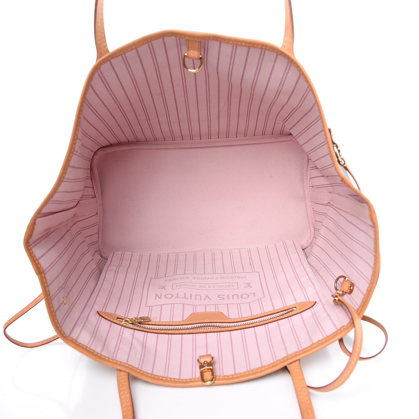 Monogram Saint Barth V Neverfull MM Rose Ballerine