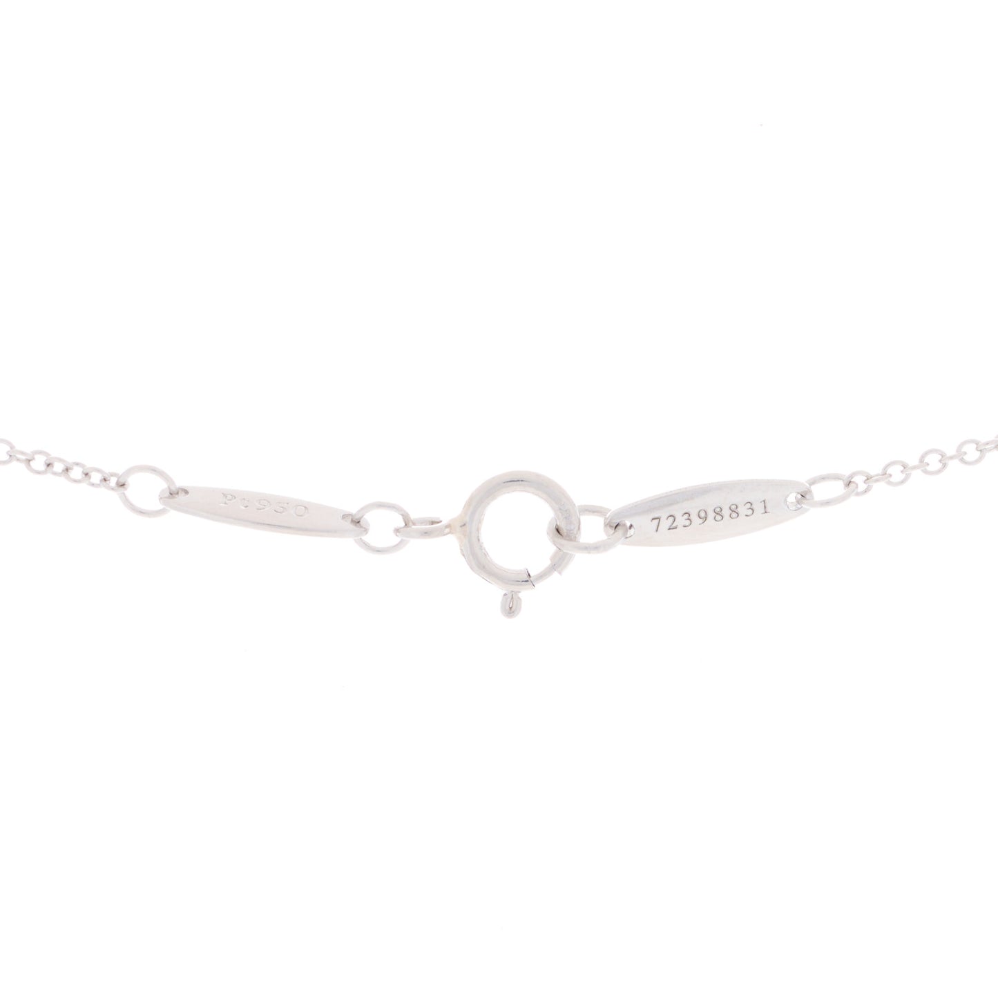 Platinum Diamond .27ct Elsa Peretti Diamonds by the Yard Pendant Necklace