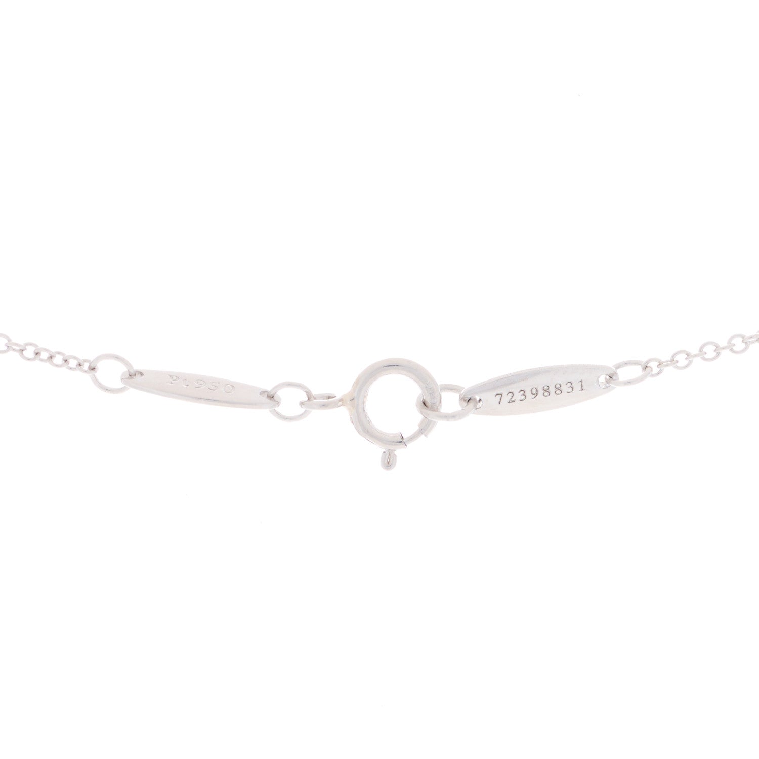 Tiffany Platinum Diamond .27ct Elsa Peretti Diamonds by the Yard Pendant Necklace 3 of 3