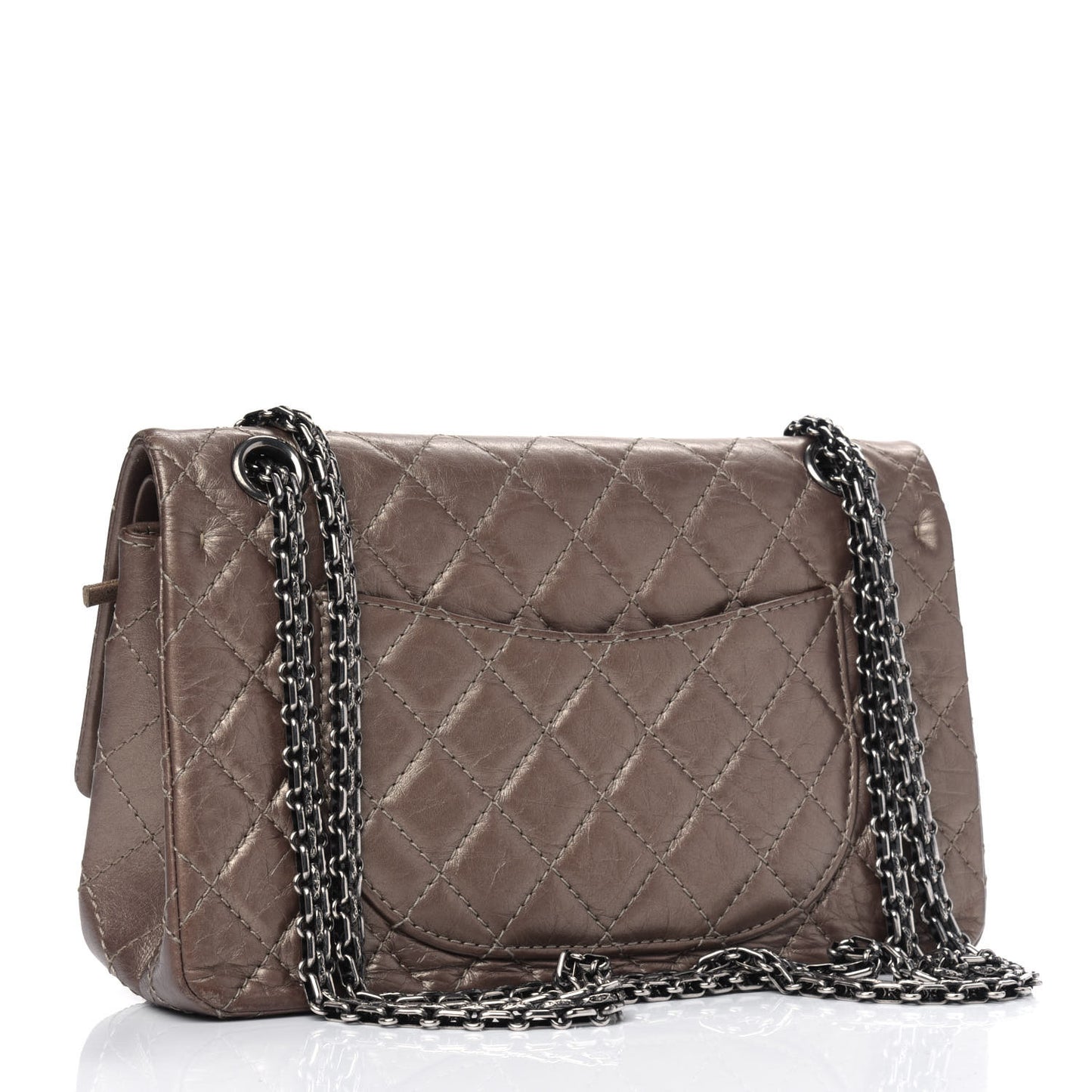 Metallic Aged Calfskin 2.55 Reissue 225 Flap Bronze