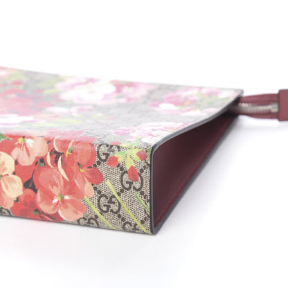 Gucci GG Supreme Monogram Blooms Large Cosmetic Case Beige Multicolor Dry Rose 9 of 9