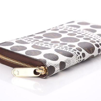 Louis Vuitton Monogram Kusama Pumpkin Dots Zippy Wallet White 13 of 14