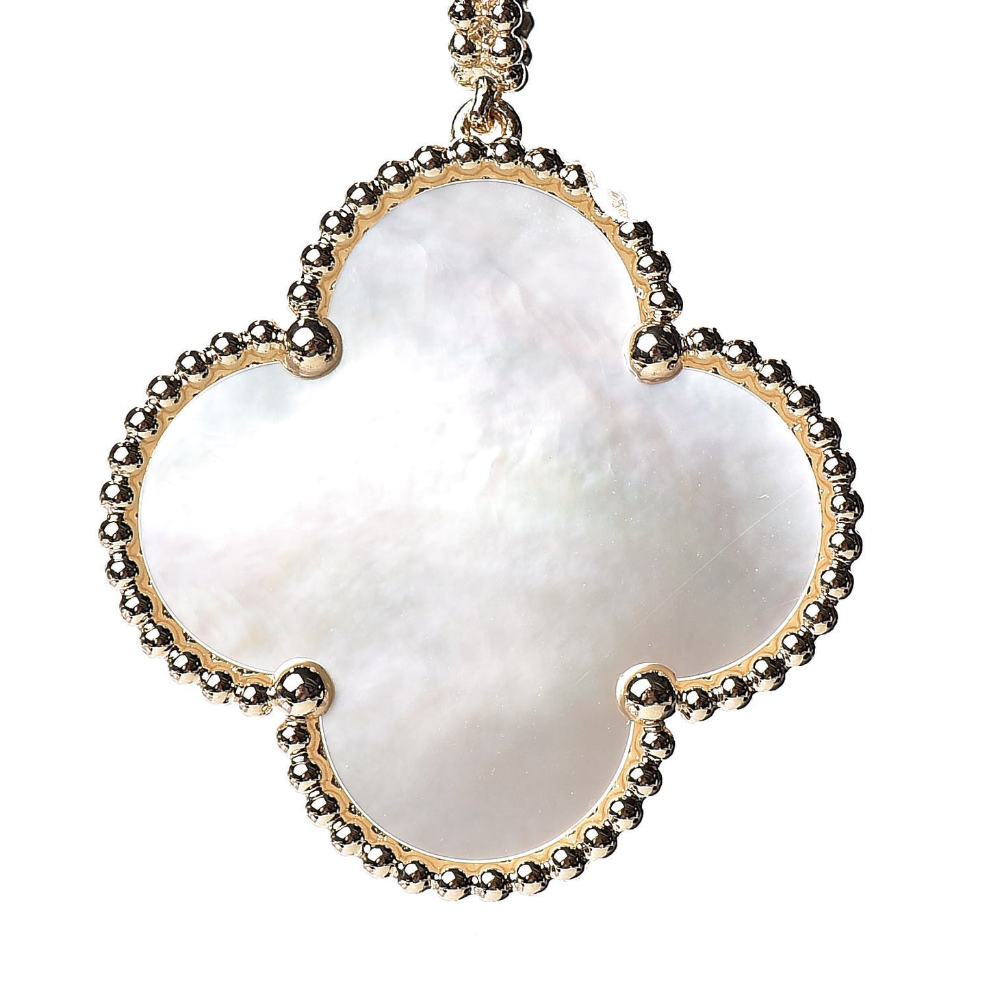 18K Yellow Gold Mother of Pearl Magic Alhambra Long Necklace