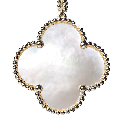 Van Cleef & Arpels 18K Yellow Gold Mother of Pearl Magic Alhambra Long Necklace 6 of 7