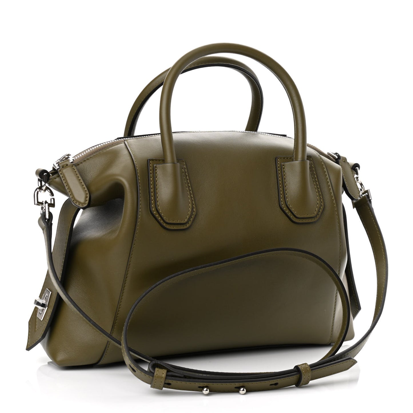Smooth Calfskin Small Soft Antigona Dark Khaki