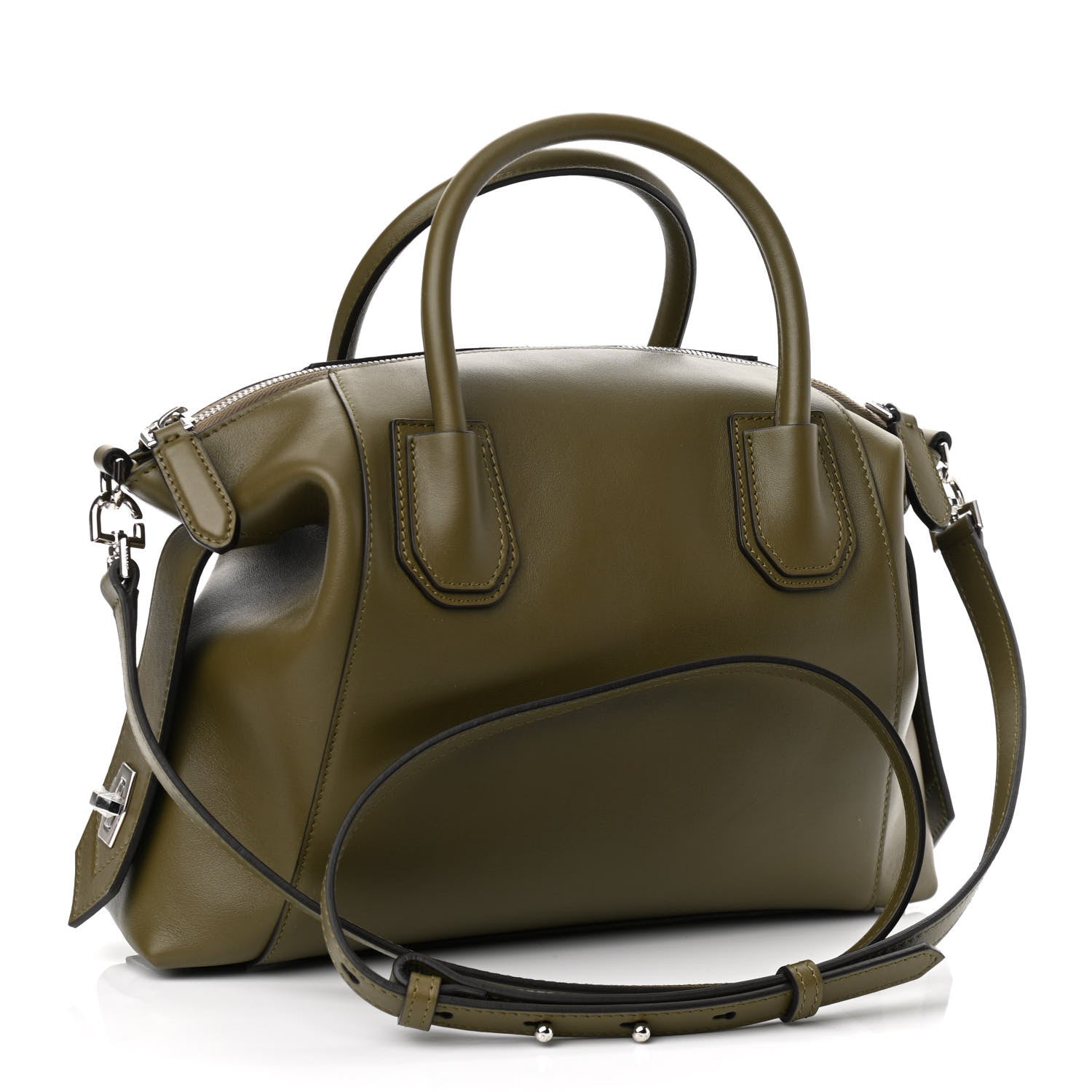 Givenchy Smooth Calfskin Small Soft Antigona Dark Khaki 3 of 9