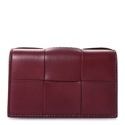 Bottega Veneta Nappa Maxi Intrecciato Card Holder Wallet Barolo 1 of 7
