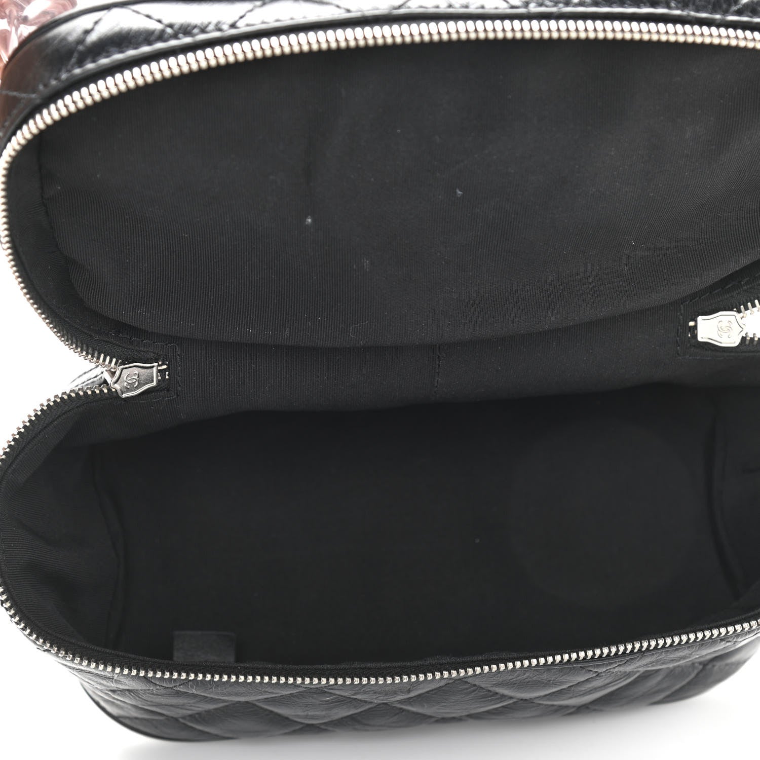 Chanel Crumpled Calfskin PVC Quilted Backpack Black 6 of 11