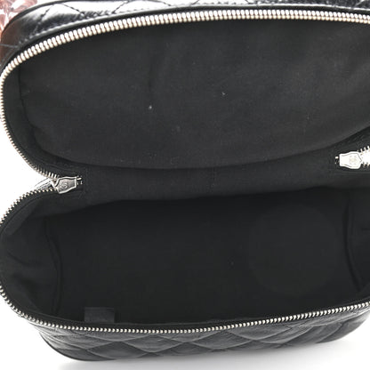 Chanel Crumpled Calfskin PVC Quilted Backpack Black 6 of 11