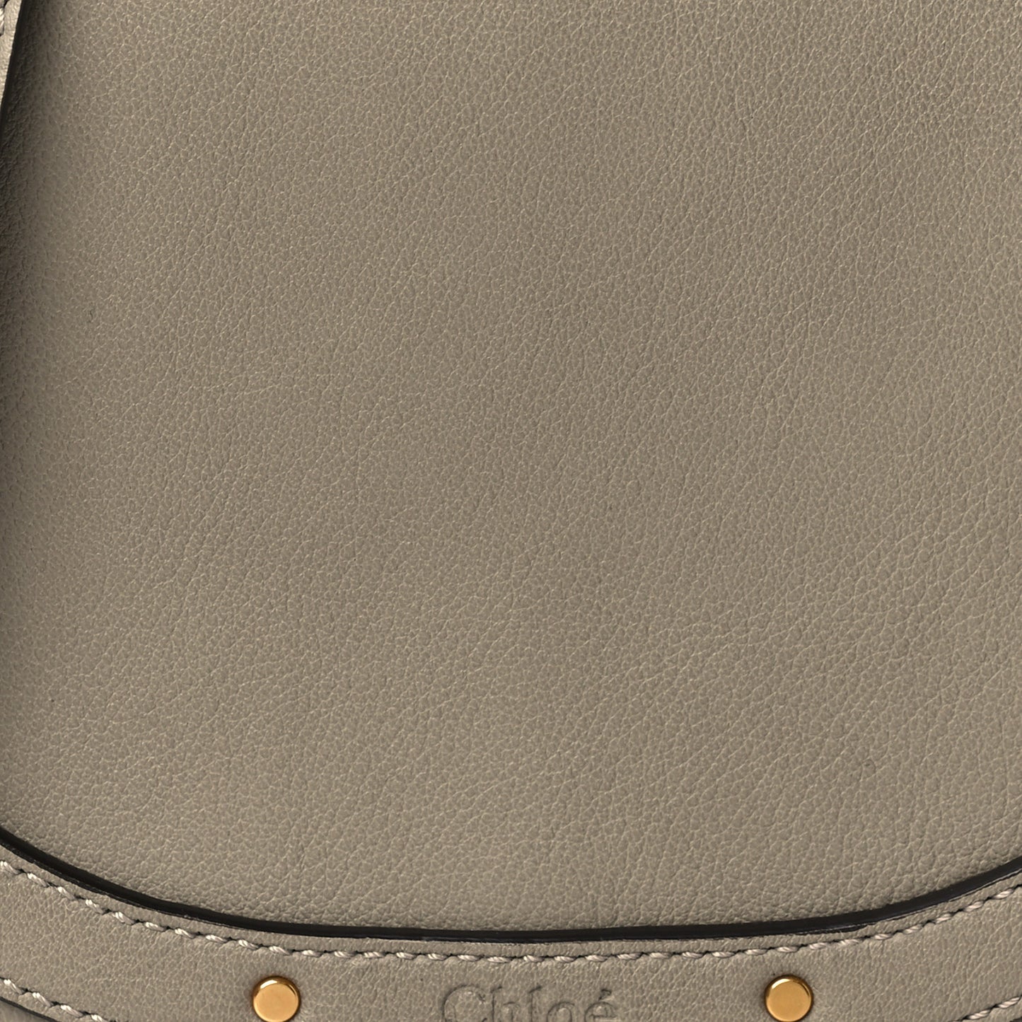 Calfskin Suede Small Nile Bracelet Bag Motty Grey