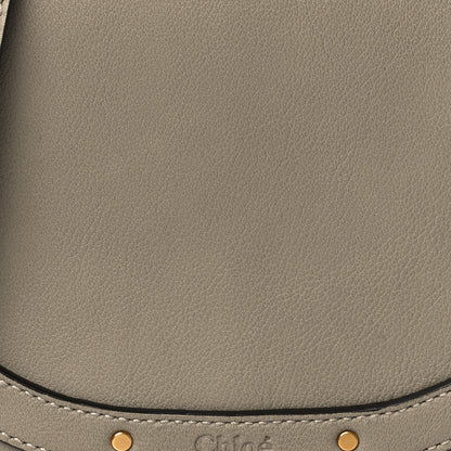 Chloe Calfskin Suede Small Nile Bracelet Bag Motty Grey 7 of 9
