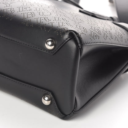 Burberry Calfskin Perforated Small Banner Tote Black 9 of 9