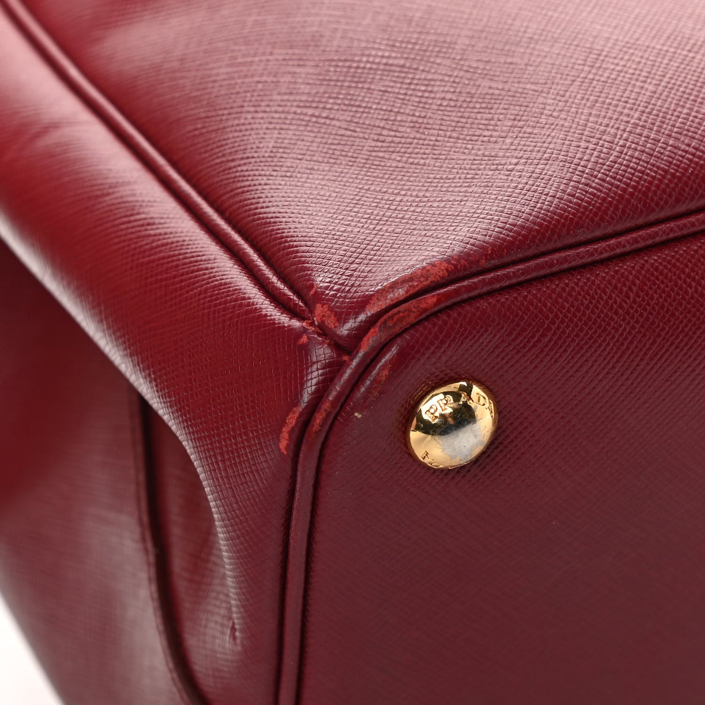 Saffiano Lux Large Tote Cherry