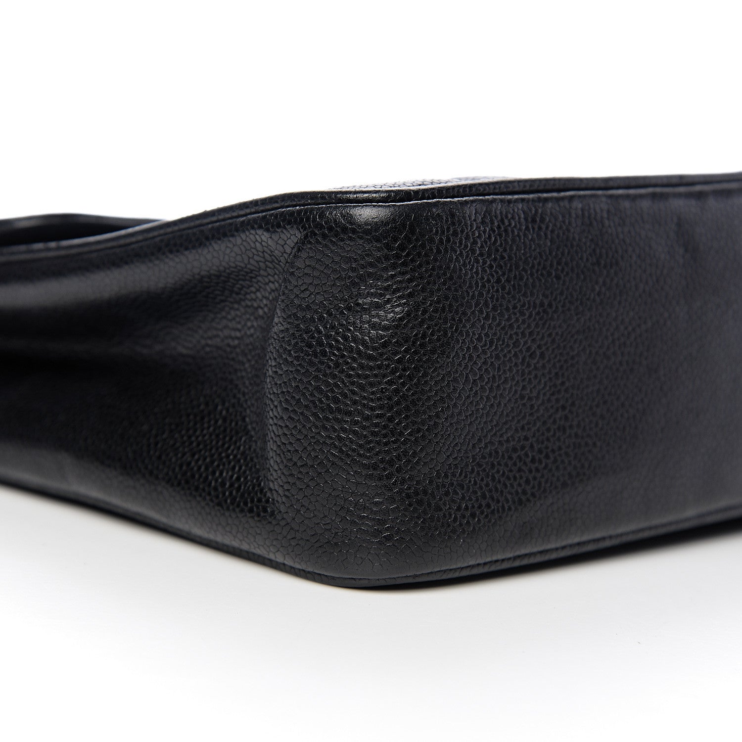 Chanel Caviar Vertical Quilted Jumbo Single Flap Black 11 of 14