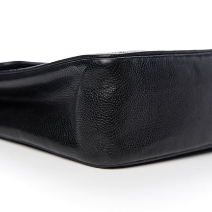 Chanel Caviar Vertical Quilted Jumbo Single Flap Black 11 of 14